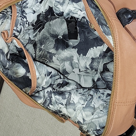 Ted Baker Tan and Black Leather Crossbody Handbag - Picture 11 of 15